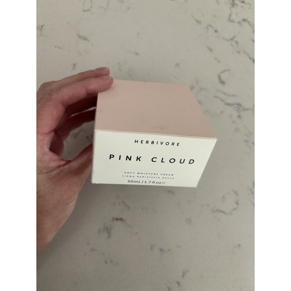 Herbivore Pink Cloud Soft Moisture Cream Full Size Mushroom 1.7 oz